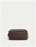 Leather Pebble Grain Washbag
