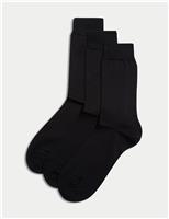 3pk Pure Cotton Socks