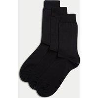 3pk Pure Cotton Socks