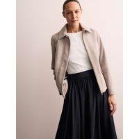 Suede Bomber Jacket