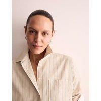 Pure Cotton Striped Collared Shirt