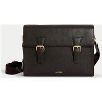 Leather Buckle Messenger Bag