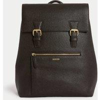 Leather Buckle Backpack