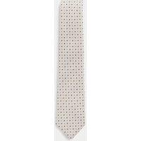 Silk Rich Geometric Tie with Linen