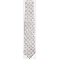 Medallion Linen Silk Blend Tie