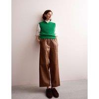 Pure Merino Wool Textured Knitted Vest