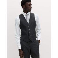 M&S Regular Fit Machine Washable Waistcoat Charcoal
