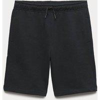 M&S Cotton Rich Elasticated Waist Shorts (6-16 Yrs) Black