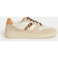 Leather Lace Up Side Detail Trainers