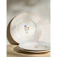 Set of 4 Floral Side Plates