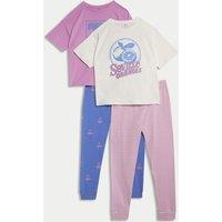 2pk Cotton Rich Printed Pyjama Sets (3-16 Yrs)