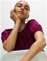 Linen Rich Drawstring T-Shirt