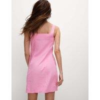 Linen Rich Mini Shift Dress