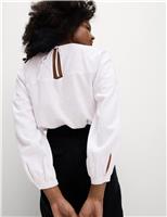 Linen Rich Broderie Blouse