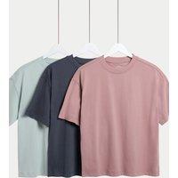 3pk Pure Cotton T-Shirts (6-16 Yrs)