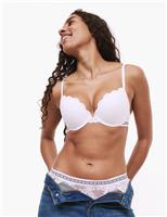 Cleo Lace Wired Push Up Plunge Bra A-E