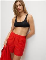 Ribbed Padded Scoop Neck Bikini Top