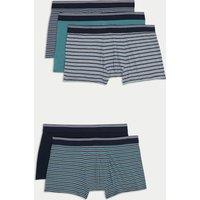 5pk Cotton Rich Cool & Fresh Striped Hipsters