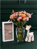 M&S Flower Market New Baby Rose & Lisianthus Bouquet with Baby Set (0-3 months)