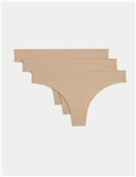3pk Cotton No VPL Thongs