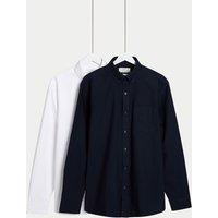 The Ultimate 2pk Regular Fit Pure Cotton Oxford Shirts