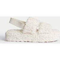 Borg Slider Slippers (13 Small - 6 Large)