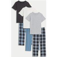 3pk Pure Cotton Printed Pyjama Sets (3-16 Yrs)