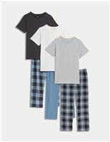 3pk Pure Cotton Printed Pyjama Sets (3-16 Yrs)