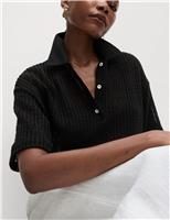 Cotton Rich Textured Resort Top