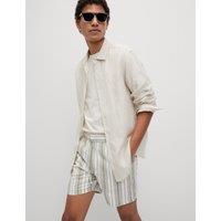 Pure Cotton Striped Shorter Shorts