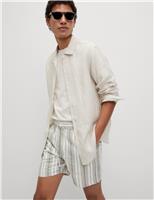 Pure Cotton Striped Shorter Shorts