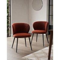Set of 2 Molly Curve Dining Chairs