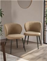 Set of 2 Molly Curve Dining Chairs