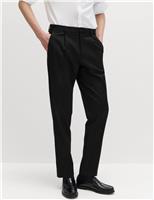 Tailored Fit Stretch Smart Trousers