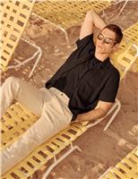 Regular Fit Cotton Linen Blend Chinos