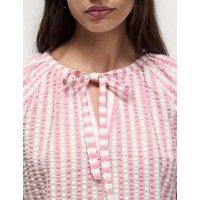 Pure Cotton Textured Striped Top