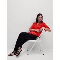 Pure Cotton Broderie Textured Blouse