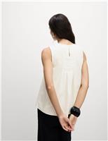 Pure Cotton Pintuck Cami Top