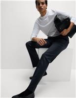 Slim Fit Wool Blend Trousers