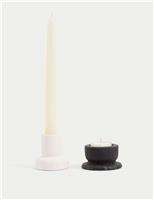 Set of 2 Dinner Candle & Tealight Holders
