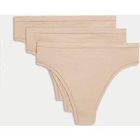3pk Flexifit Modal High Waisted Thongs