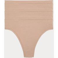 Body by M&S 3pk Flexifit Modal High Waisted Thongs Rose Quartz