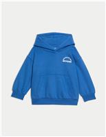 Cotton Rich Slogan Hoodie (2-8 Yrs)
