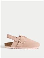 Kids Suede Riptape Clogs (4 Small - 2 Large)