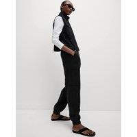 Lyocell Rich Joggers With Cotton & Linen