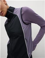 Colour Block Cropped Gilet