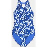 Tummy Control Printed Cut Out Swimsuit