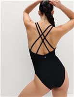 Tummy Control Padded Strappy Swimsuit