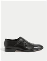 Leather Monk Strap Shoes