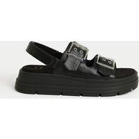 Kids Chunky Buckle Footbed Sandals (1 Large - 6 Large)